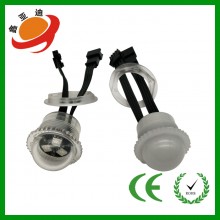 12V 26mm 3灯七彩RGB点光源 2.6CM像素灯七彩5050SMD3灯