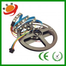 新品上市GS8208灯带DC12V 60珠LED内置IC5050RGB全彩编程数字灯条