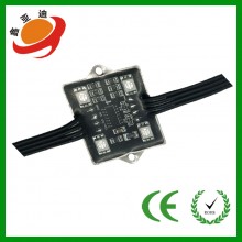 LED模组WS2801四灯铁壳模组3535-2801四灯全彩模组LED模组12V