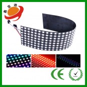 新品LED像素屏WS2812B全彩RGB显示屏内置IC规格16X16软性屏