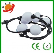 LED窗帘屏灯串球串显示屏360度七彩发光小魔球点光源装饰灯