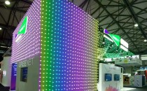 上海6月份5G网络360度发光球灯案例
